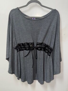 Y2K TRAC Cinched waist knit top